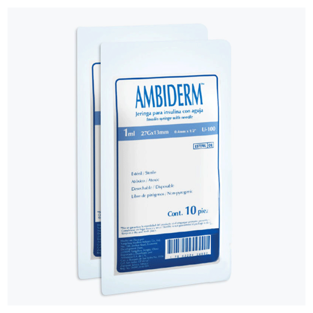 JERINGA AMBIDERM 27X13MM 10PZAS.