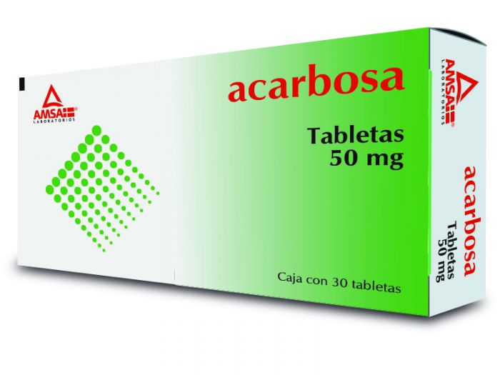 ACARBOSA AMSA 50MG.C/30TAB.
