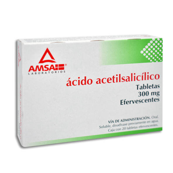 ACIDO ACETIL.AMSA 300MG.C/20T.EF.