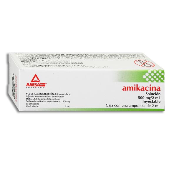 AMIKACINA AMSA 500MG.INYEC.1AMP.