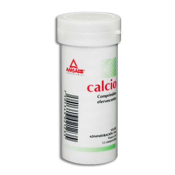 CALCIO AMSA EFERV 500MG.12TAB.