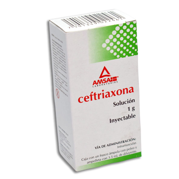 CEFTRIAXONA AMSA 1GR.I.M.C/1AMP