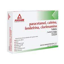 CLORF.CAF.FENIL.PARAC.AMSA 10TAB.