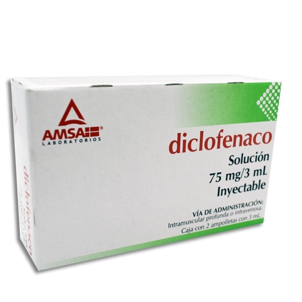 DICLOFENACO AMSA 75MG.INY.C/2AMP.