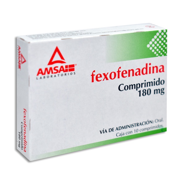 FEXOFENADINA AMSA 180MG.10TAB.