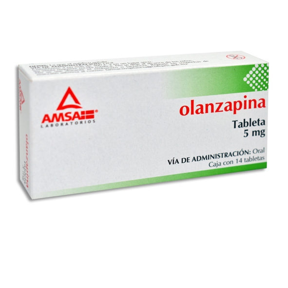 OLANZAPINA AMSA 5MG.14TAB.