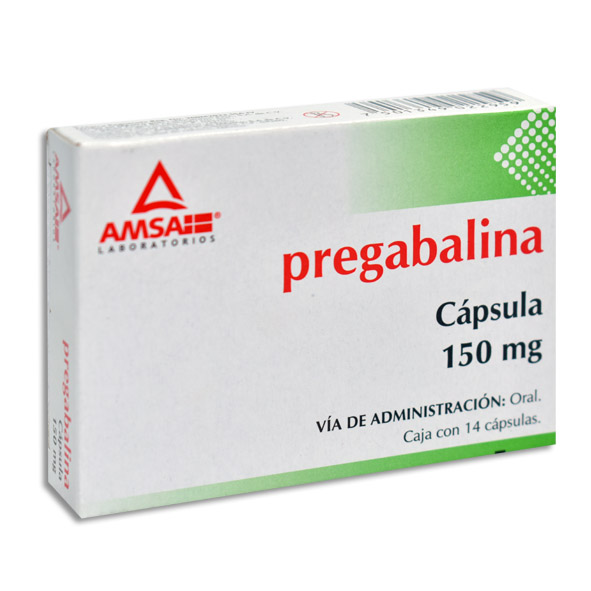 PREGABALINA AMSA 150MG.14CAP.