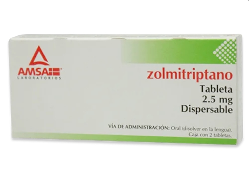 ZOLMITRIPTAN AMSA 2.5MG.2TAB.