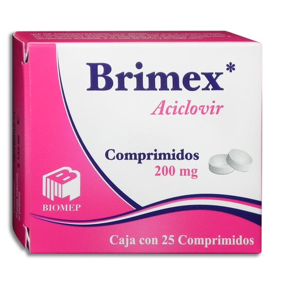 ACICLOVIR BRIMEX 200MG.C/25TAB.