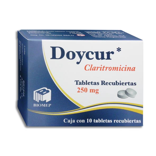 CLARITROM.DOYCUR 250MG.C/10T.