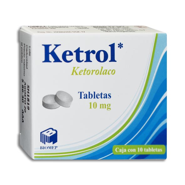 KETOROLACO KETROL 10MG.C/10TAB.