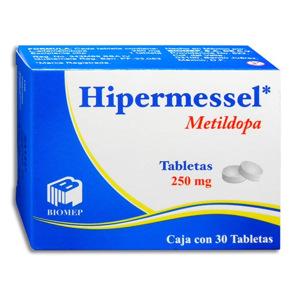METILDOPA HIPERMESSEL 250MG.C/30T.