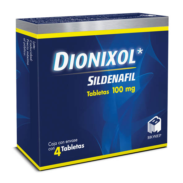 SILDENAFIL DIONIXOL 100MG.C/4TAB.
