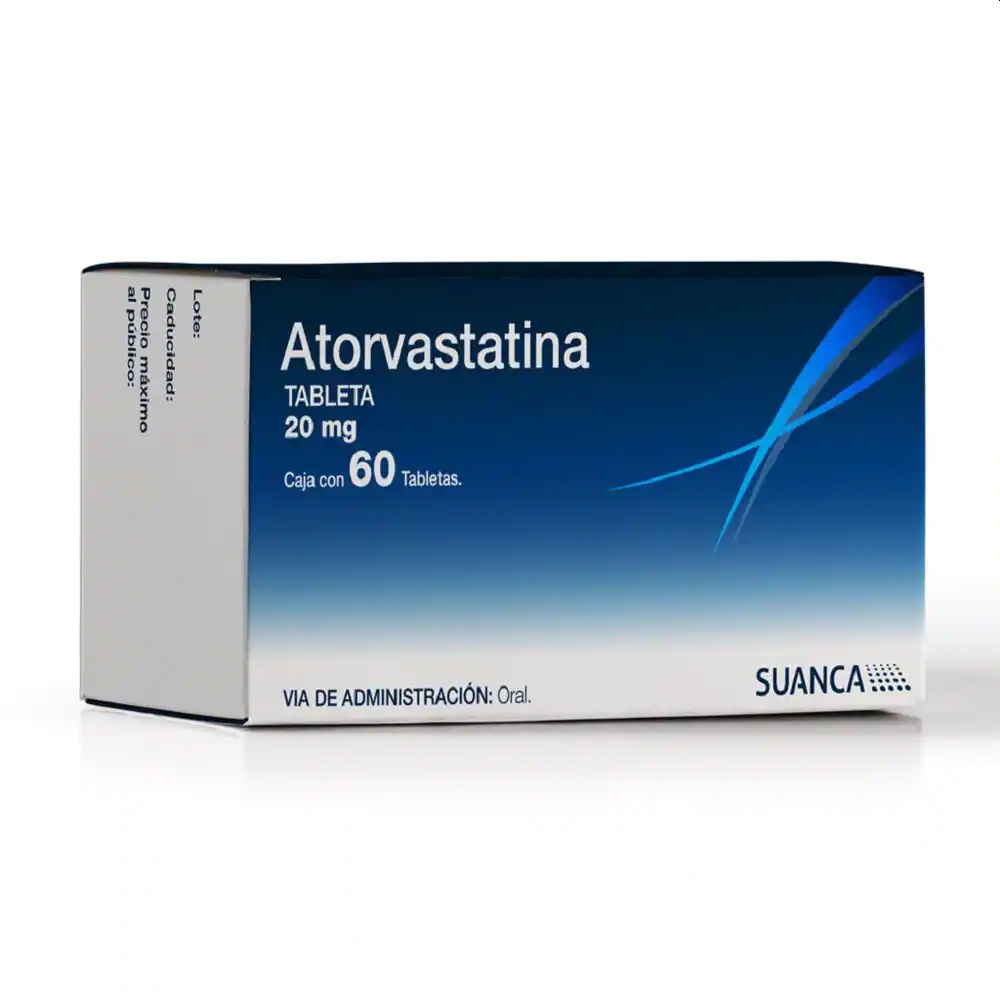 ATORVASTATINA SUANCA 20MG.60TAB.