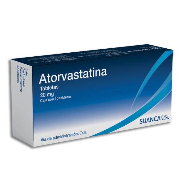ATORVASTATINA SUANCA 20MG.10TAB.