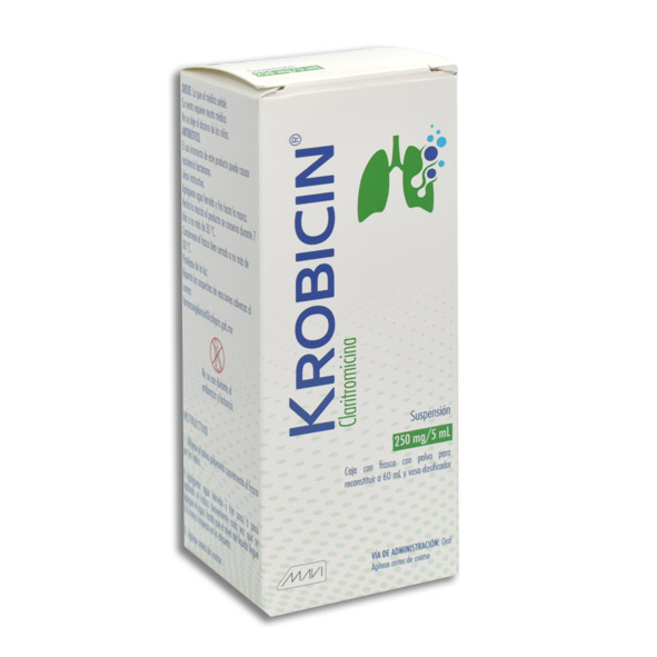 CLARITROM.KROBICIN 250MG.SUSP.C/60ML.
