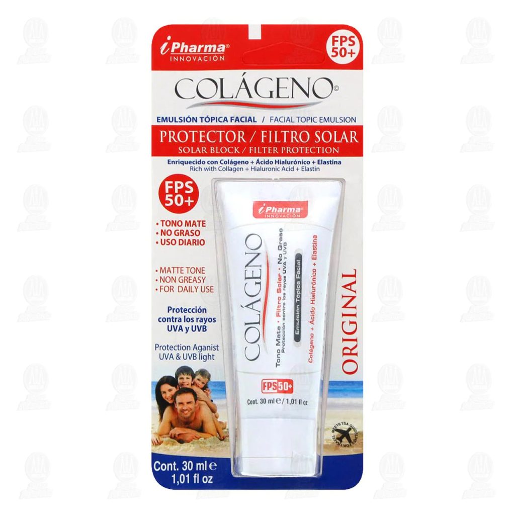 CREMA BLOQ.IPHARMA COLAGENO FPS50 30ML.