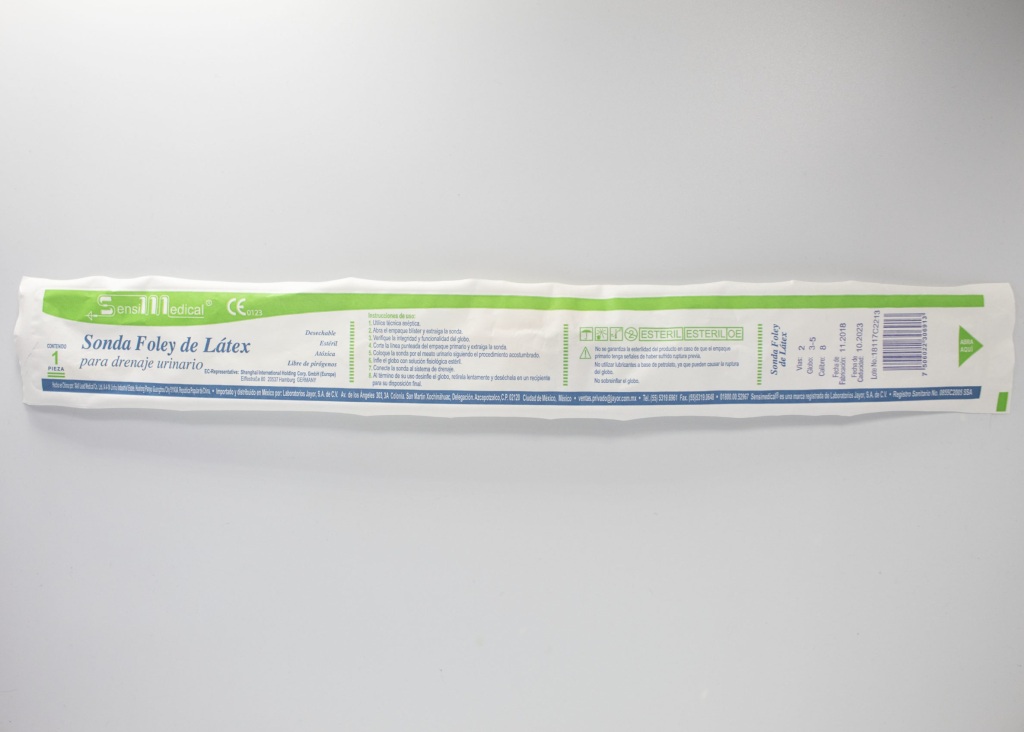 SONDA FOLEY SENSIM.LATEX 8FR