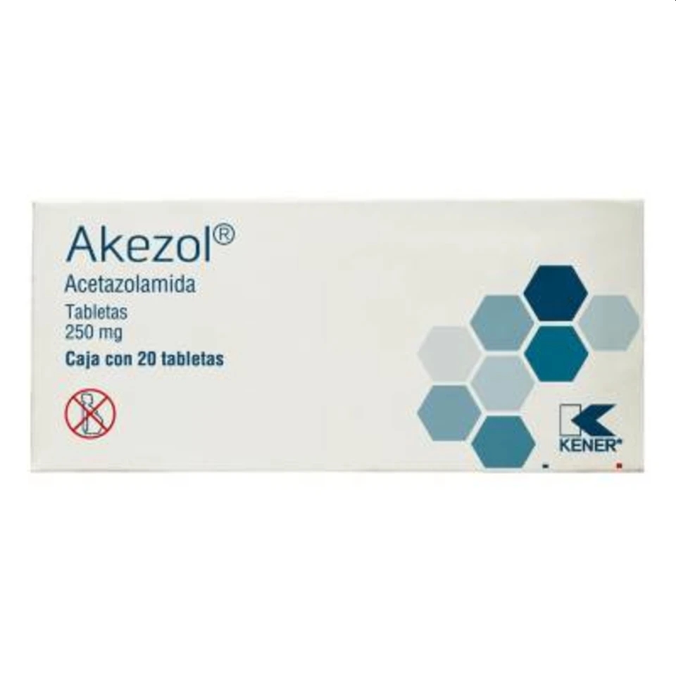 ACETAZOLAMIDA AKEZOL 250MG.20TAB.