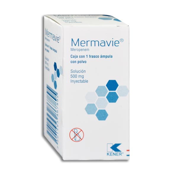 MEROPENEM MERMAVIE 500MG.INYEC.1AMP.