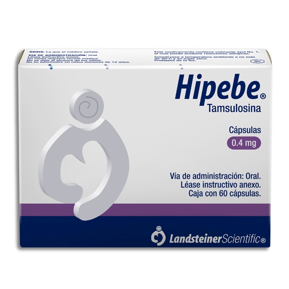 TAMSULOSINA HIPEBE 0.4MG.60CAP.
