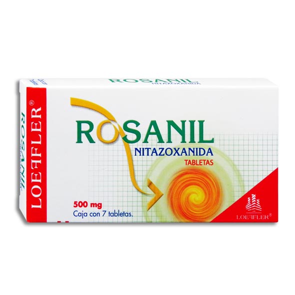 NITAZOXANIDA ROSANIL 500MG.7TAB.