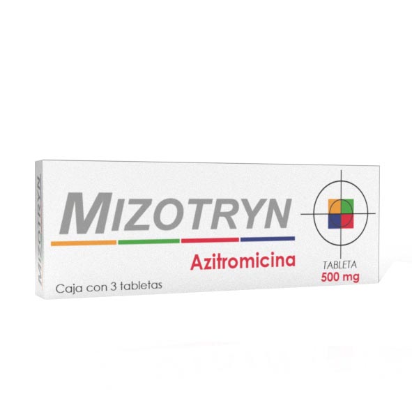 AZITROMICINA MIZOTRIN 500MG.3TAB.