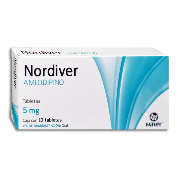 AMLODIPINO NORDIVER 5MG.10TAB.