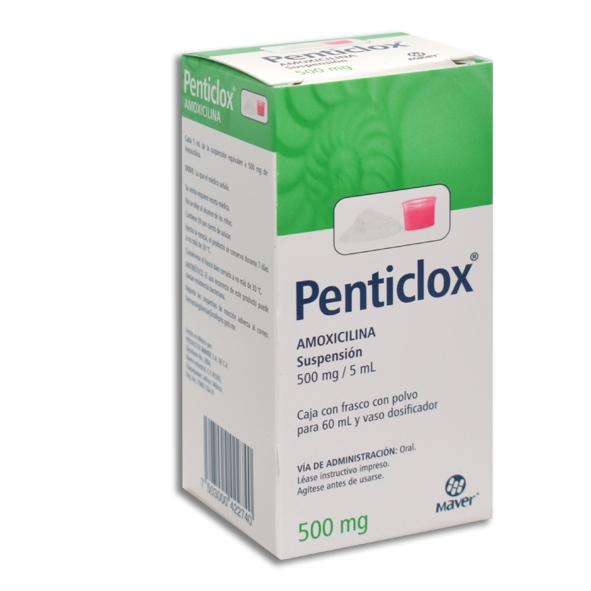 AMOXICILINA PENTICLOX 500MG.60ML.