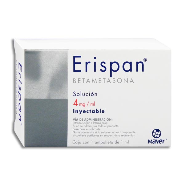 BETAMETASONA ERISPAN INY.4MG.1AMP.