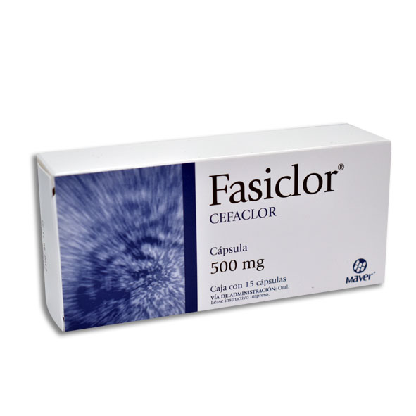 CEFACLOR FASICLOR 500MG.C/15CAP.