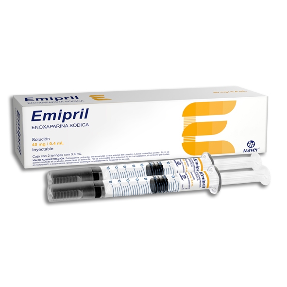 ENOXAPARINA EMIPRIL 40MG.INYECT.2AMP.