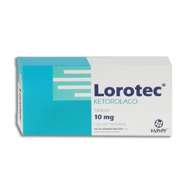 KETOROLACO LOROTEC 10MG.10TAB.