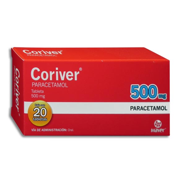 PARACETAMOL CORIVER 500MG.20TAB.