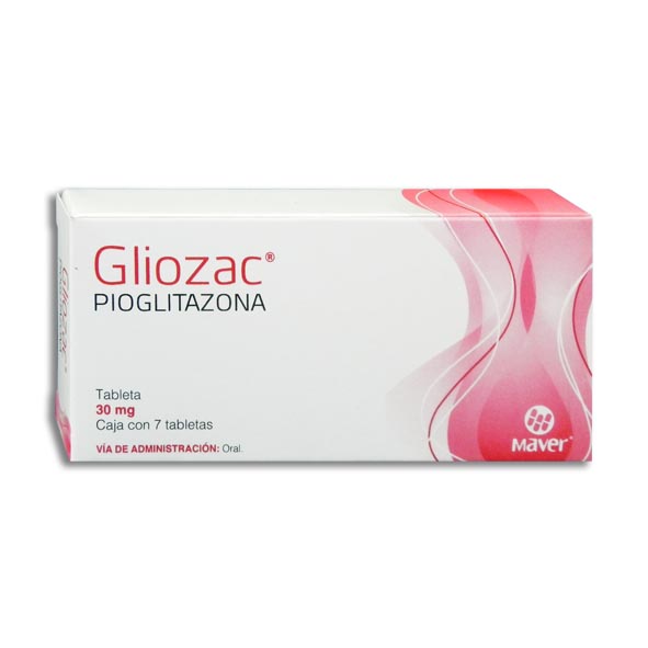 PIOGLITAZONA GLIOZAC 30MG.C/7TAB.