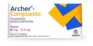 TELMIS.HID.ARCHER COMPUESTO 80/12.5MG.14TAB.
