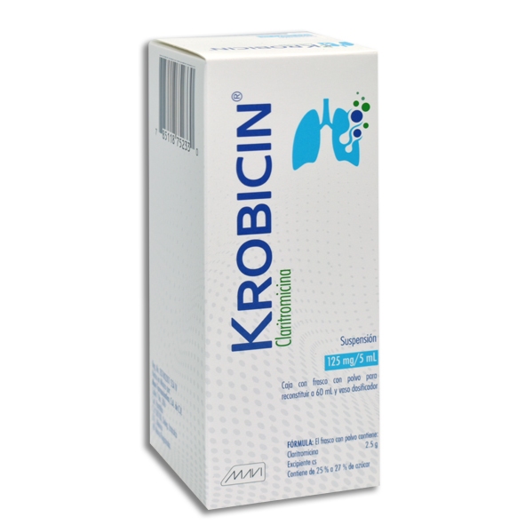 CLARITROM.KROBICIN 125MG.SUSP.C/60ML.