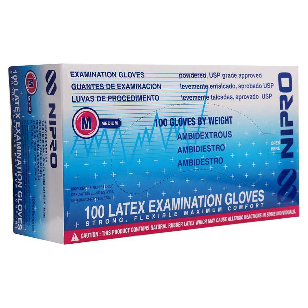 GUANTE NIPRO EXAM.MED. 100PZA.