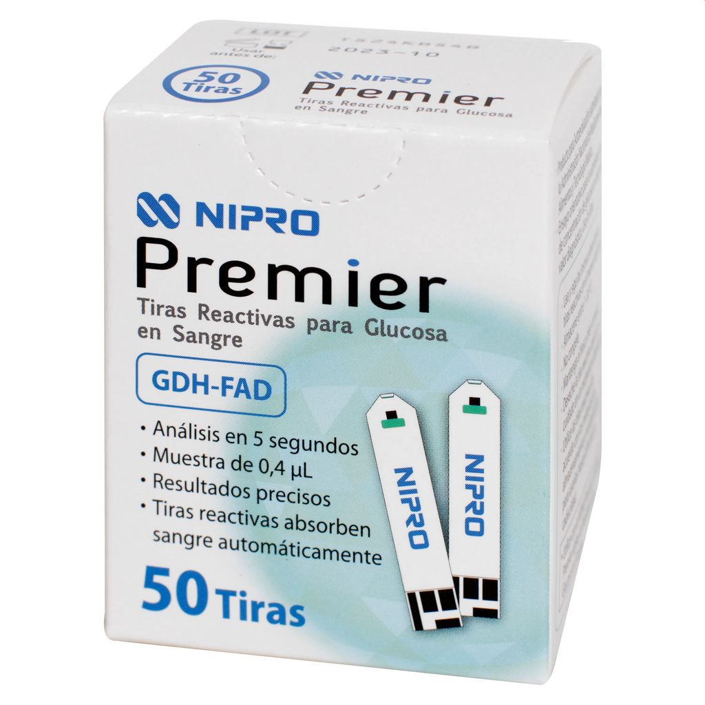 TIRAS DE PRUEBA NIPRO 50PZA.