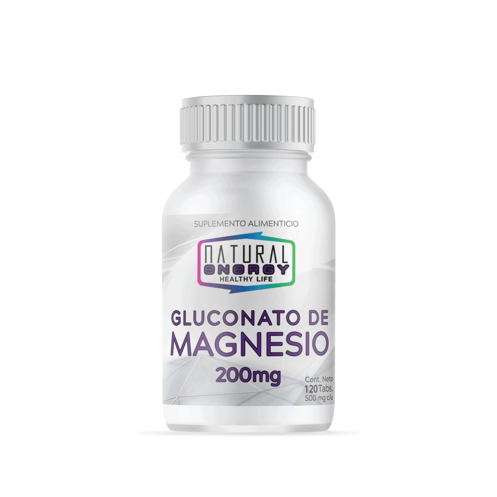 GLUCON.MAGNESIO.NATURAL E. 120CAP.