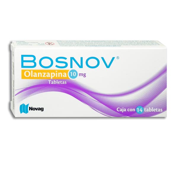 OLANZAPINA BOSNOV 10MG.14TAB.