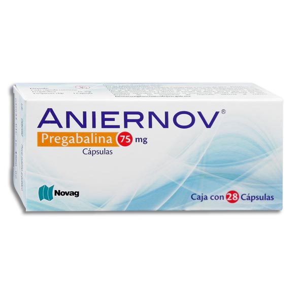 PREGABALINA ANIERNOV 75MG.28CAP.