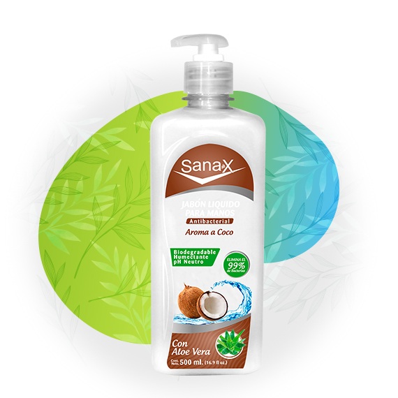 JABON LIQ.SANAX COCO 500ML.