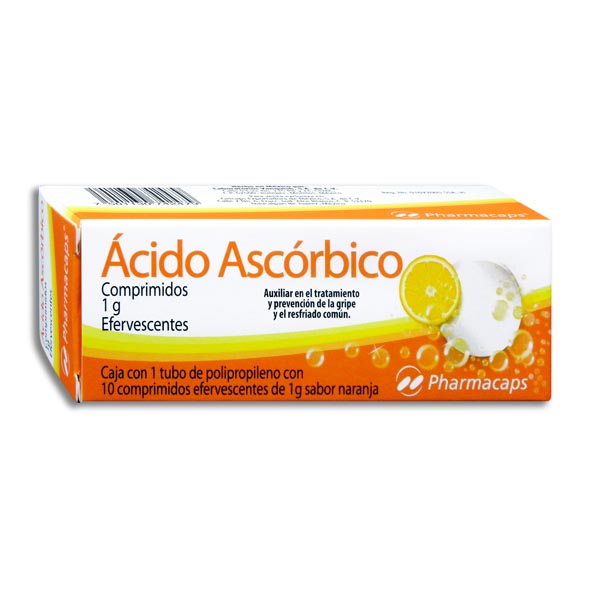 AC.ASCORBICO PHARMACAPS 1GR.EFERV.10TAB.