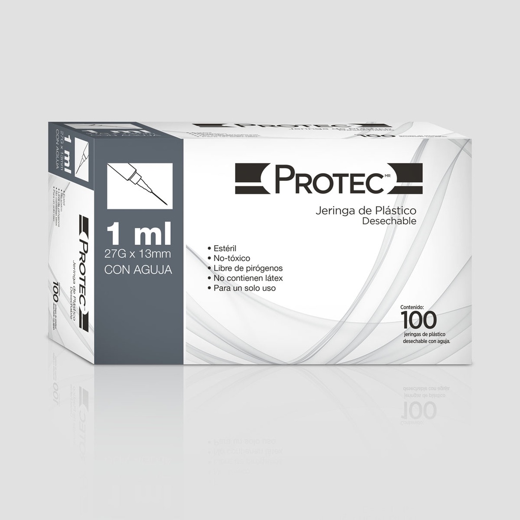 JERINGA PROTEC 27X16 1ML.100PZA.
