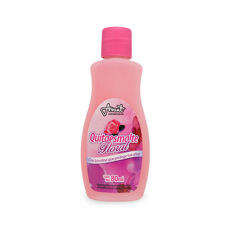 QUITA ESMALTE AVANT FLORAL 80ML.
