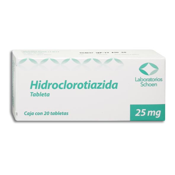 HIDROCLOROT.SCHOEN 25MG.20TAB.