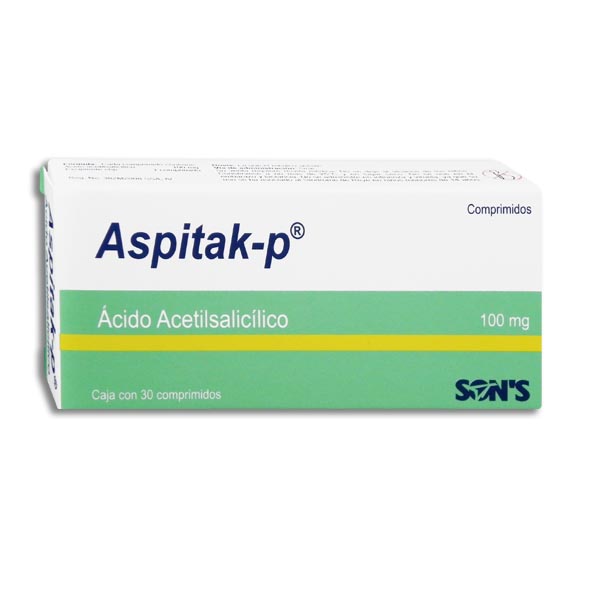 ACIDO ACETIL.ASPITAK-P 100MG.C/30TAB.