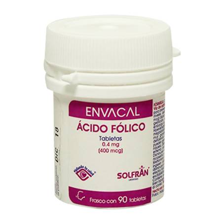 ACIDO FOLICO ENVACAL 0.4MG.90TAB.