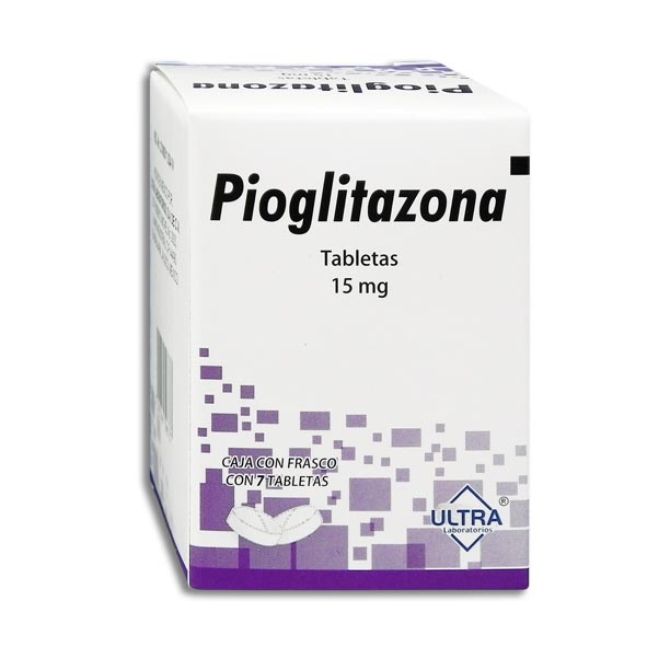PIOGLITAZONA ULTRA 15MG.7TAB.